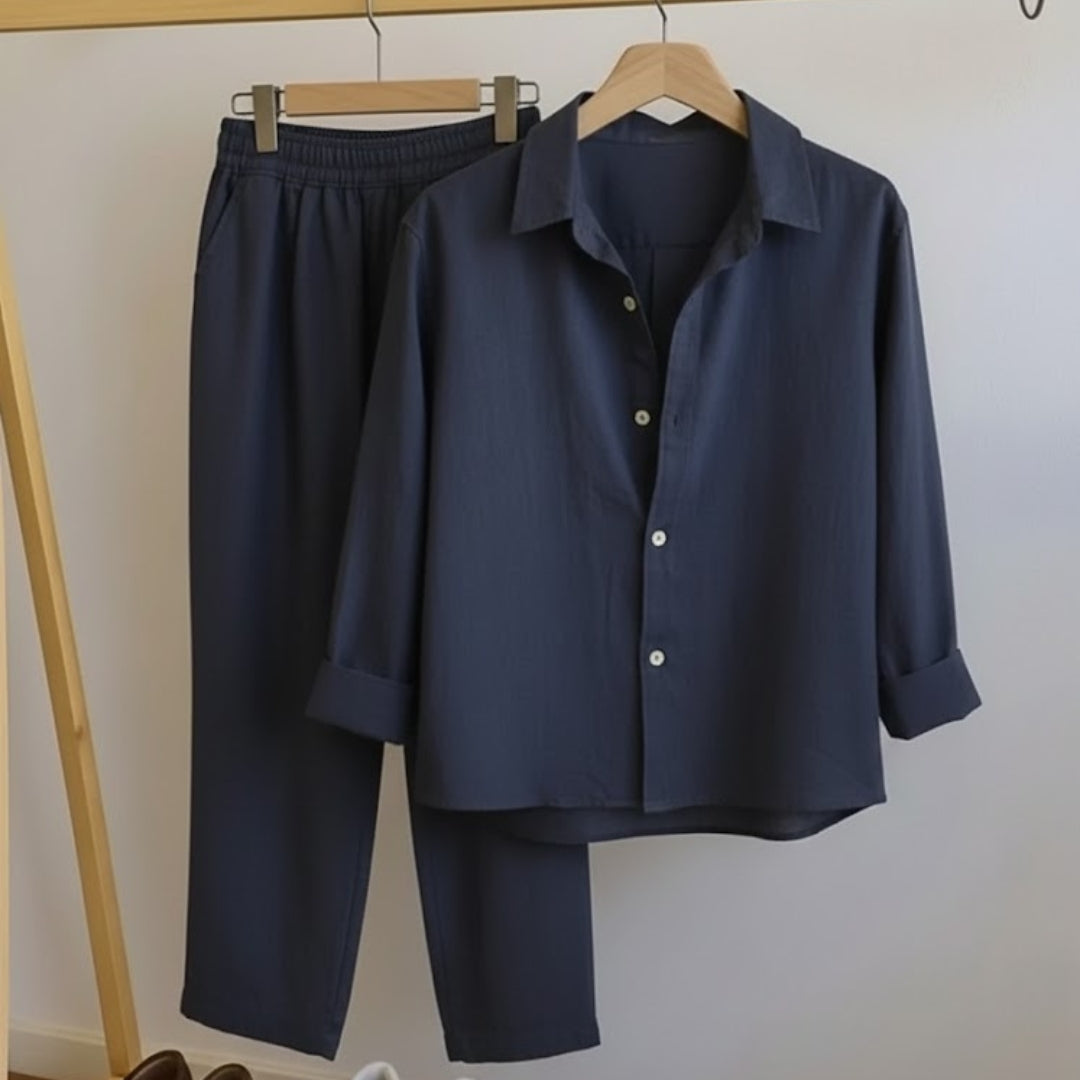 Top & Bottom Set Of Linen, Luxury And Style