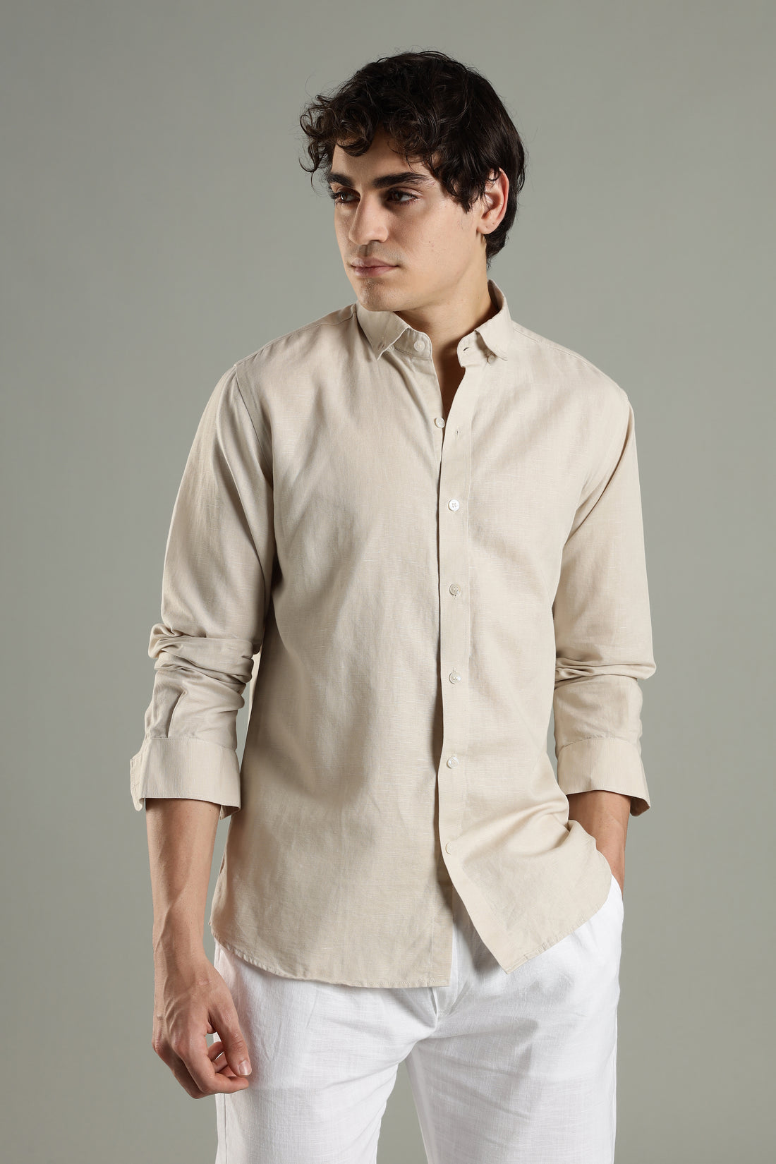 Milanio Classic Cot-Lin Shirt