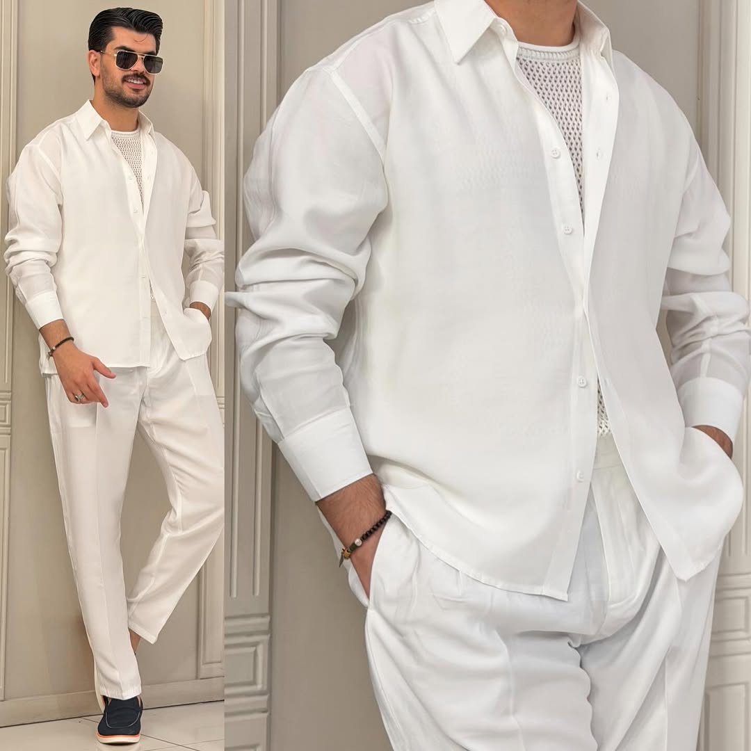 The Drape Linen Top & Bottom Set