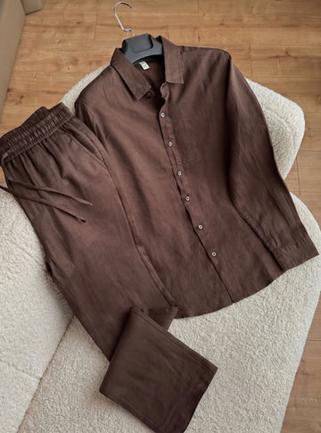 Top & Bottom Linen Set — The Luxury Essential