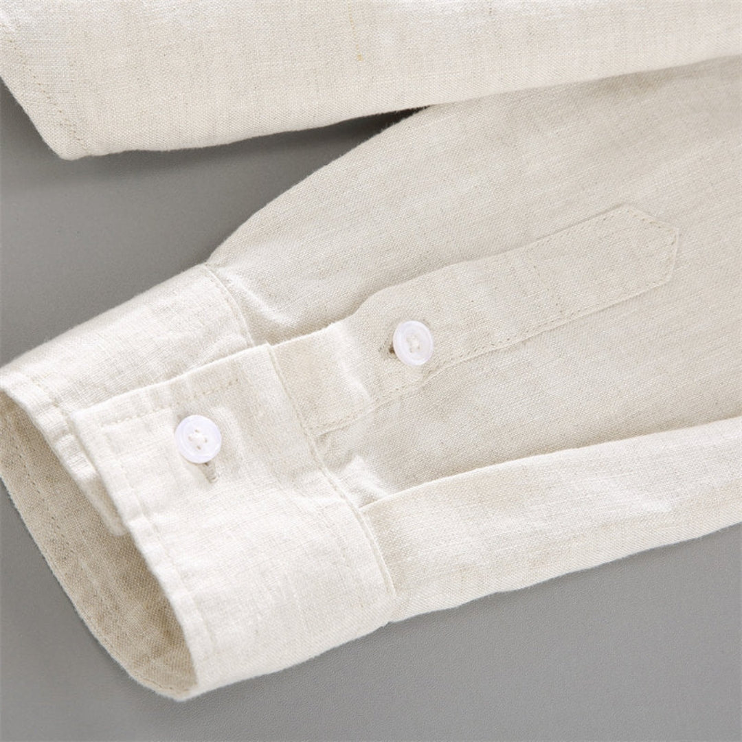 Signature Cotton Linen Shirt Beige