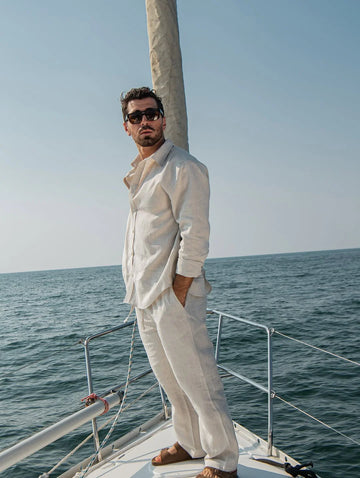 The Monaco Linen Set Beige