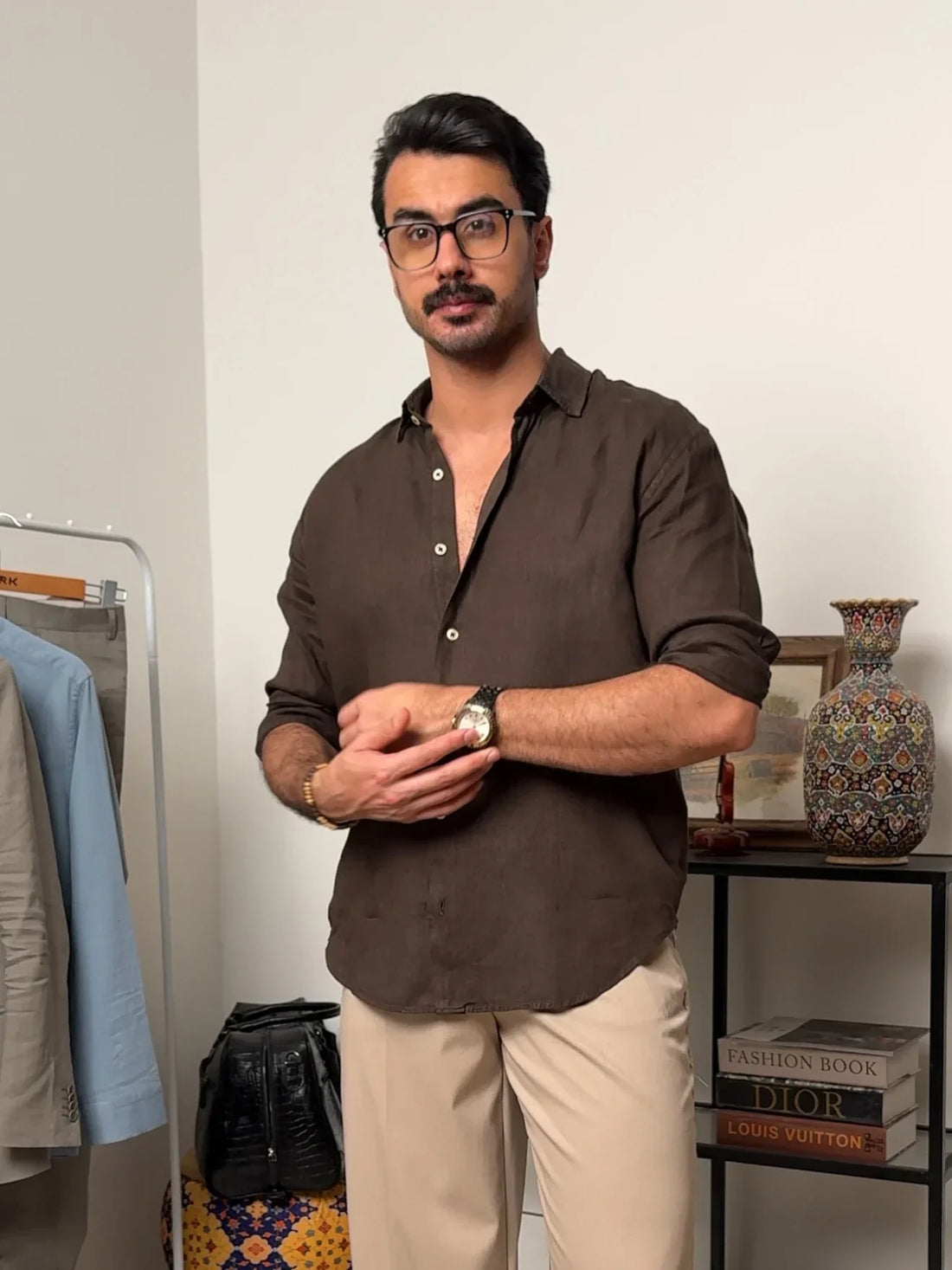 Luxury Edition Linen Shirt - Brick