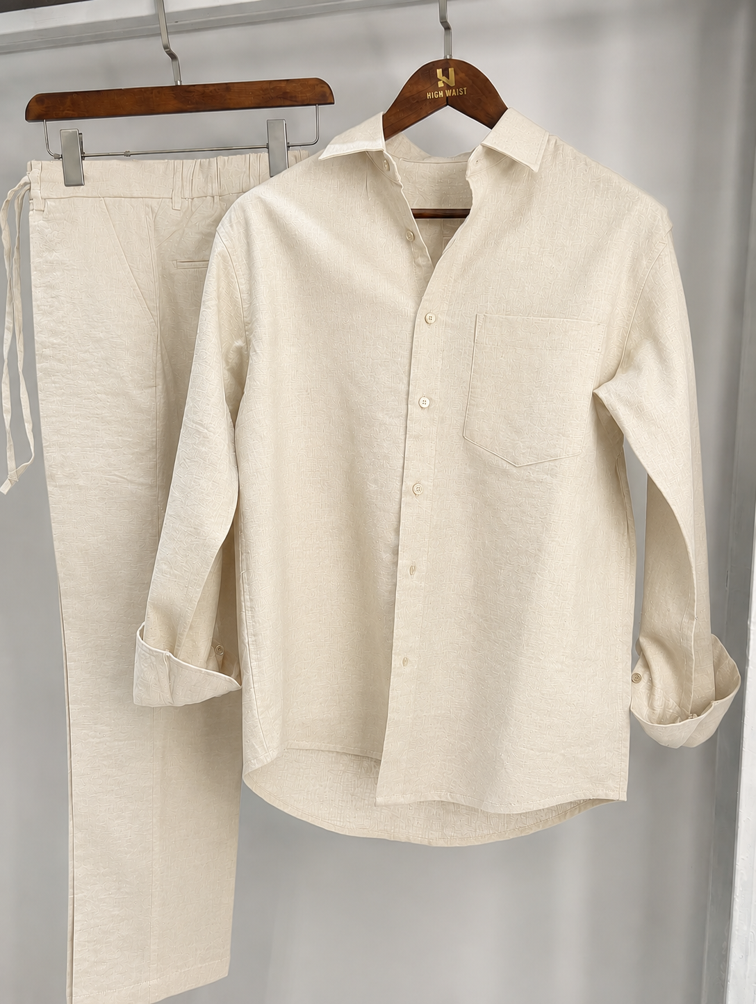 The Milanio Linen Legacy Top & Bottom Set