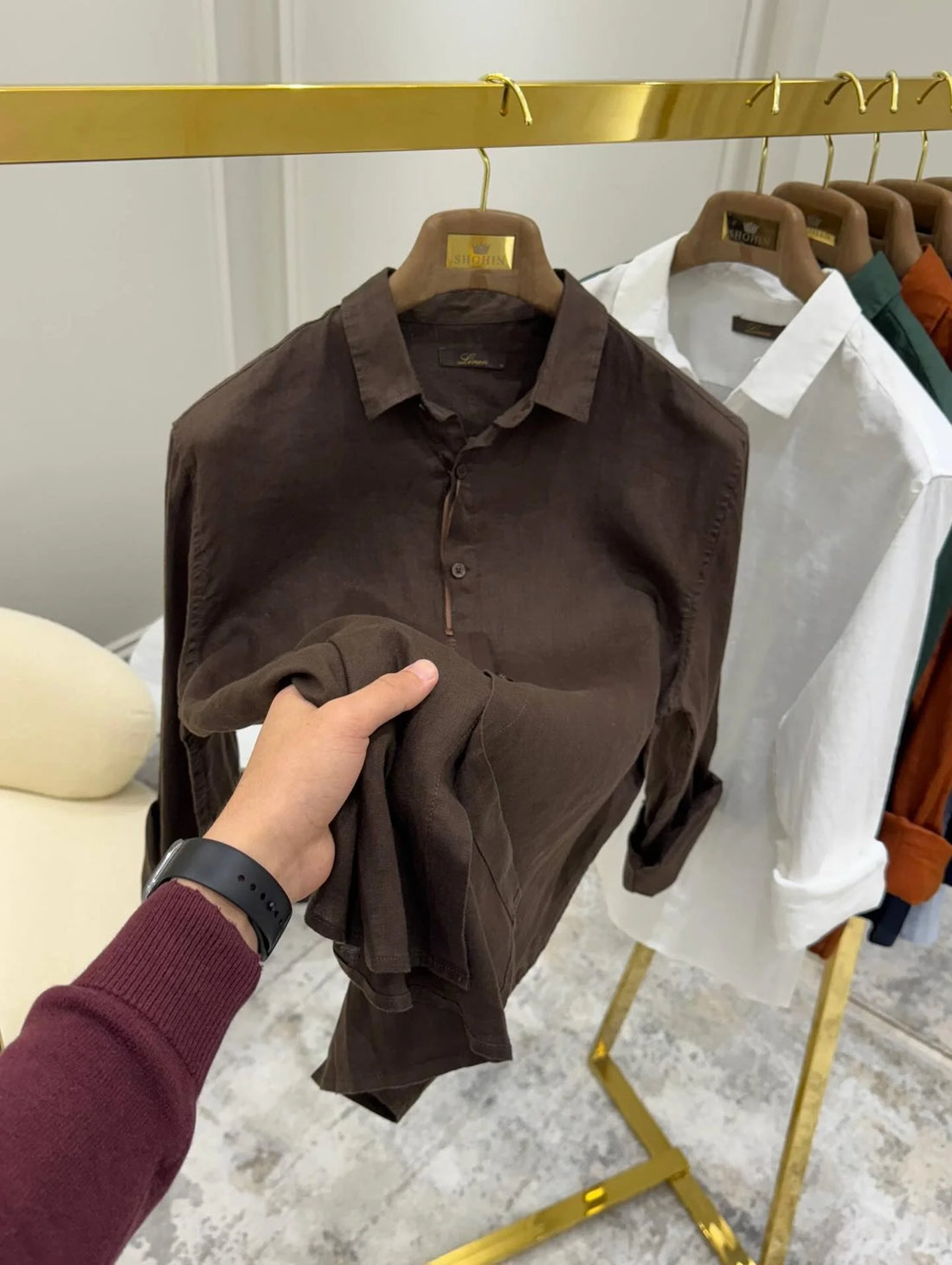 Luxury Edition Linen Shirt Green
