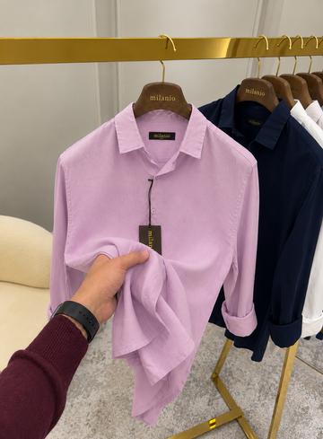Luxury Edition Linen Shirt Pink
