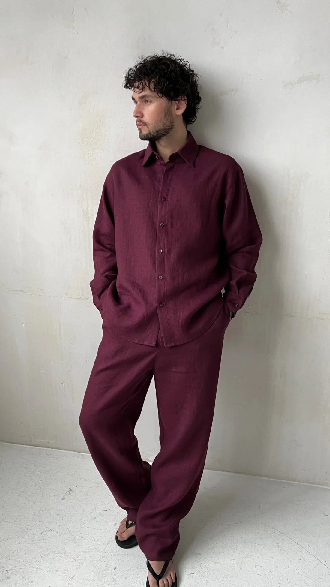 The Heritage Linen Top & Bottom Set