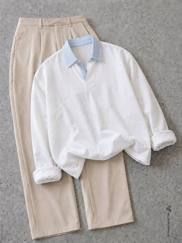 Old Money Look Tees & Trouser Set