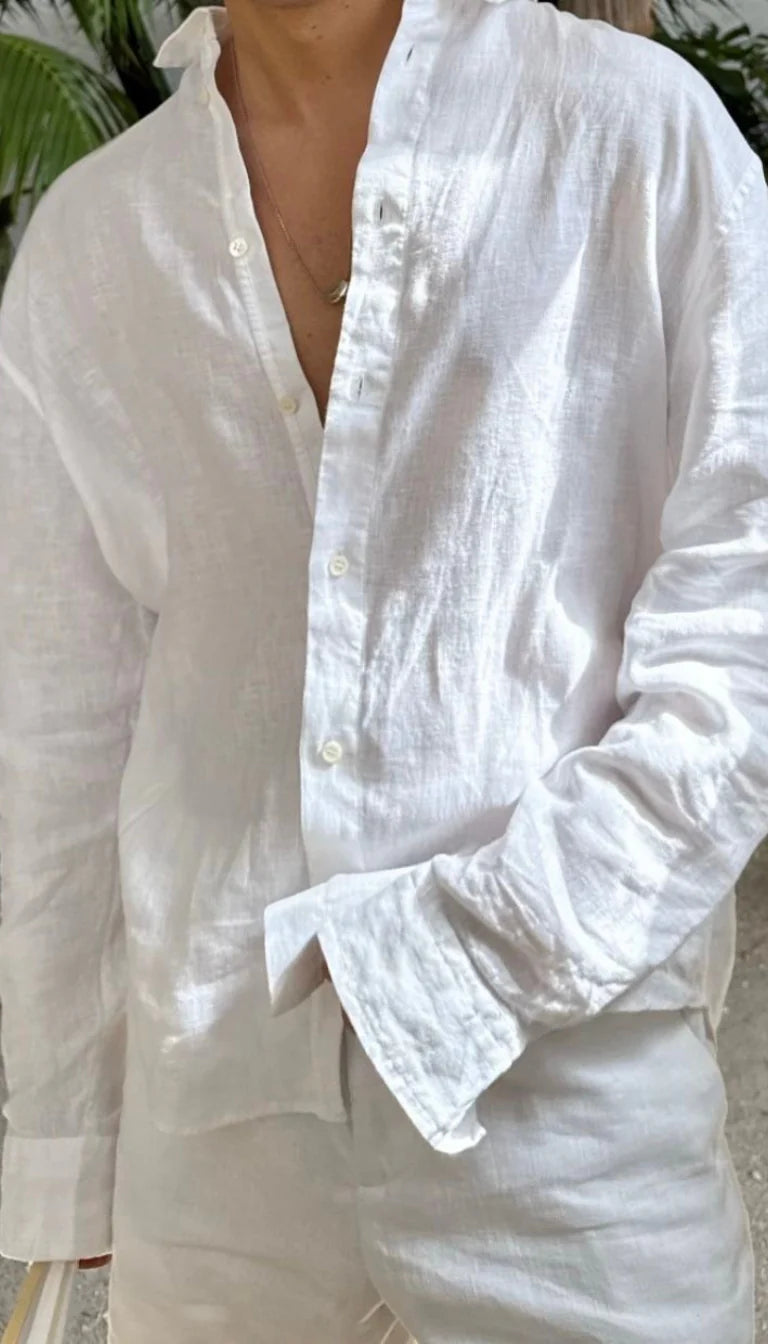 Top & Bottom Premium Soft Linen Cord Set