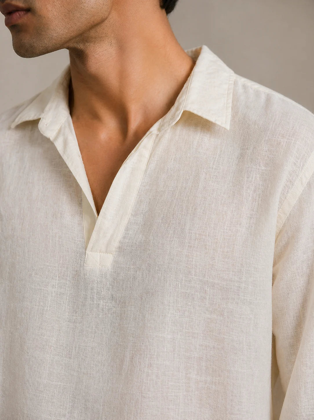 The Essential Linen Shirt - Beige