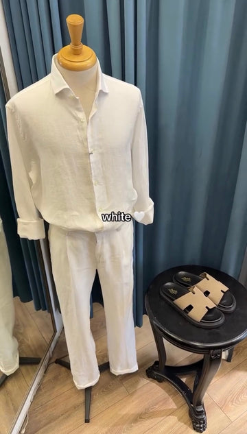 The Premium Edition Linen Pair - White