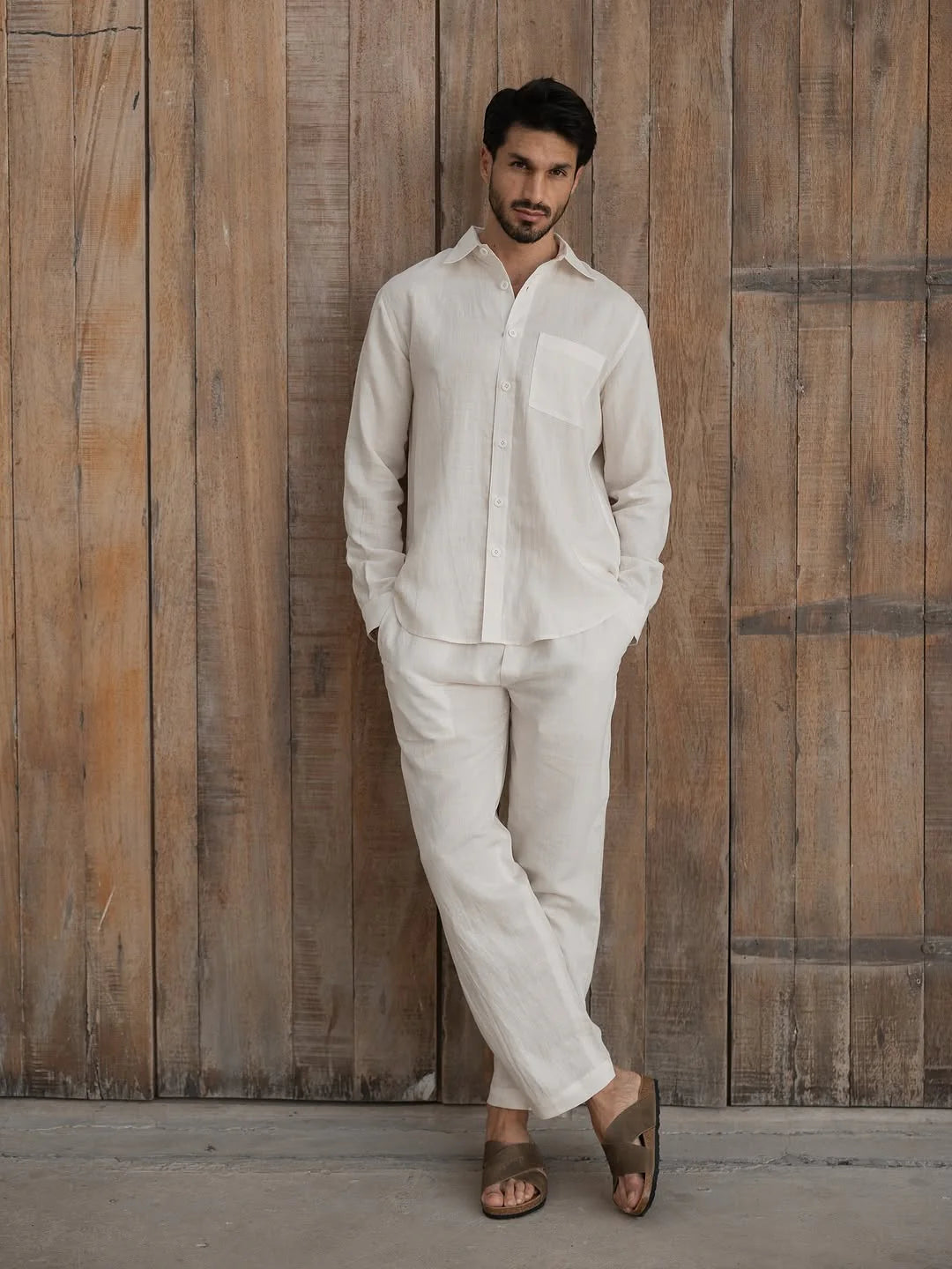 The Monaco Linen Set White