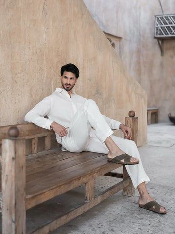 The Monaco Linen Set White